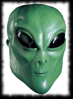 Green Lizard Alien Halloween Mask For Sale