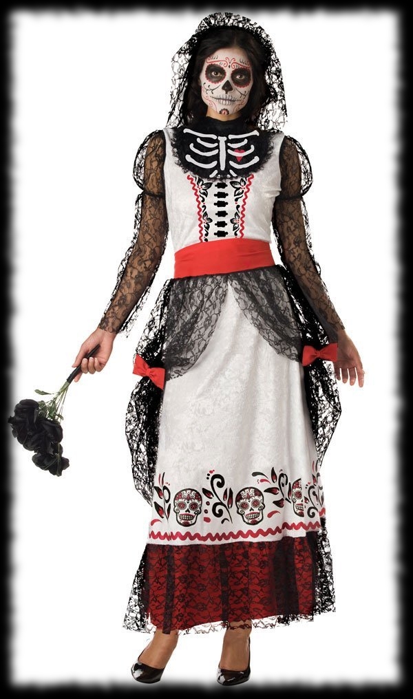 Day Of The Dead Halloween Dead Bride Costume