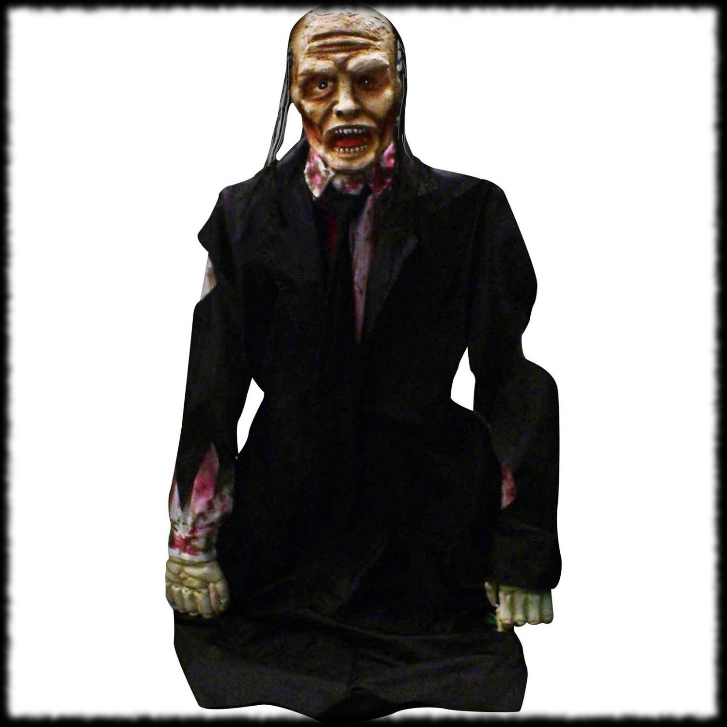 Animated Pop Out Of The Ground Zombie Corpse Halloween Prop
