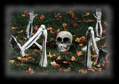 Light Up Skeleton Ground Breaker Halloween Decoration