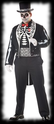Day of the Dead Top Hat Halloween Costume For Sale