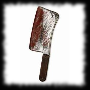 Bloody Butcher Knife Meat Cleaver Haunted House Prop
