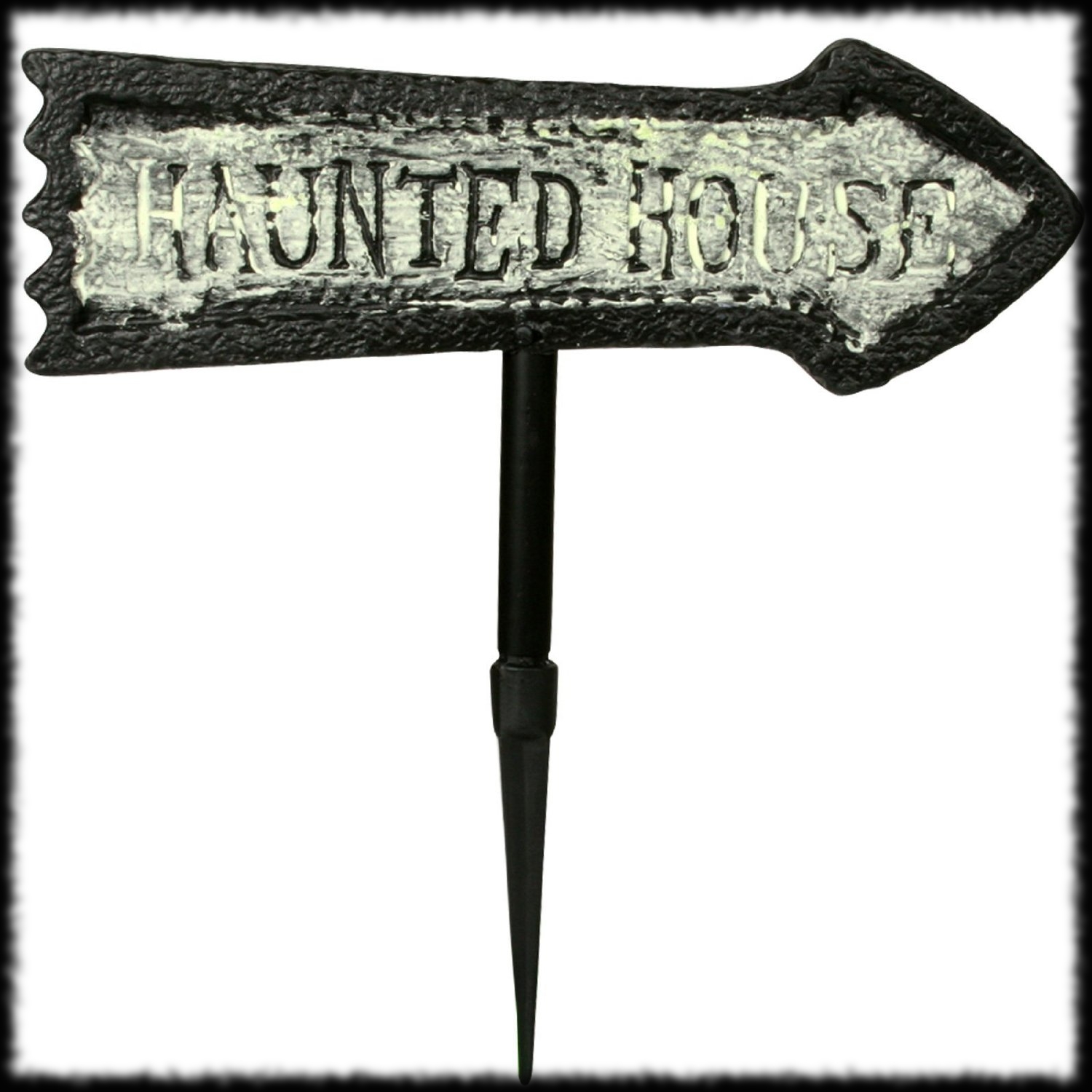 Glow In The Dark Haunted House Sign Halloween Party