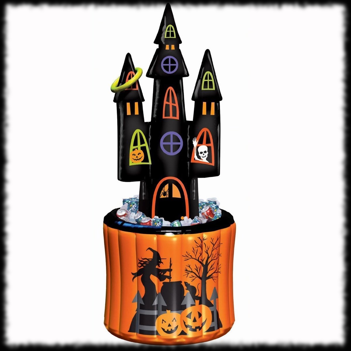 Ring Toss Haunted House Halloween Cooler Inflatable