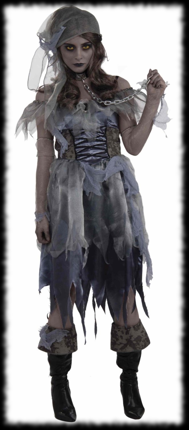 Lady's Pirate Ghost Halloween Costume