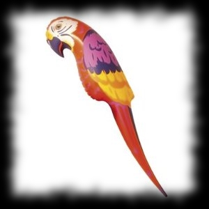 Inflatable Parrot for Pirate Halloween Costume Ideas