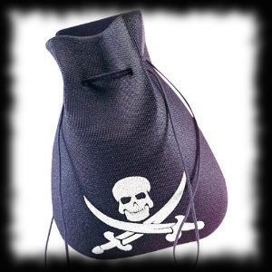Pirate Skull Coin Pouch Halloween Costume Accessory