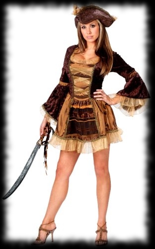 Victorian Lady Pirate Halloween Costume For Sale