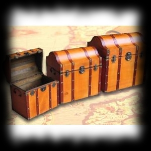 Deluxe Wood Pirate Treasure Chest Real Halloween Decorating Ideas