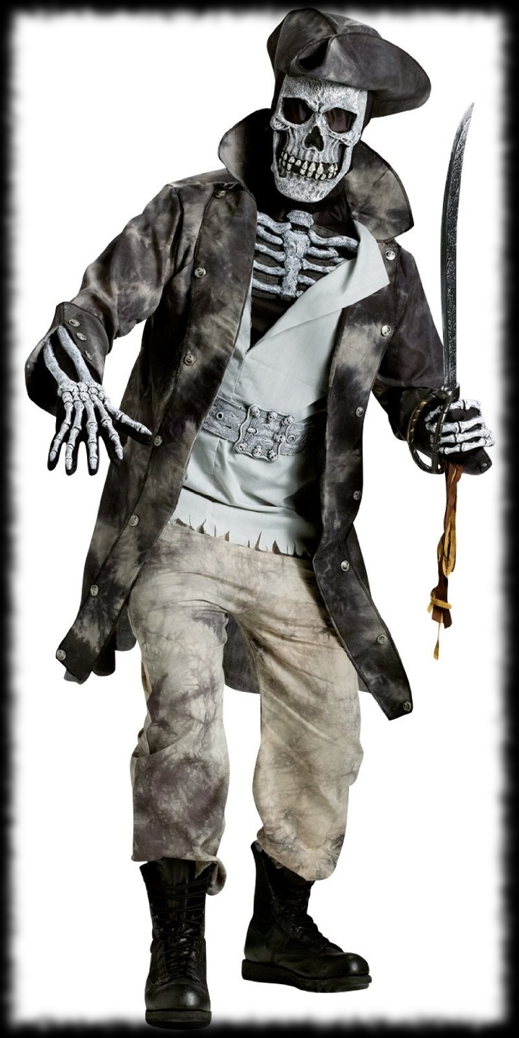 Pirate Skeleton Ghost Halloween Costume For Sale