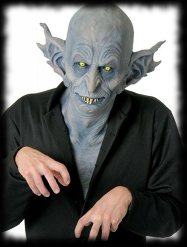Deluxe Hollywood FX Vampire Nosferatu Mask with Chest Piece