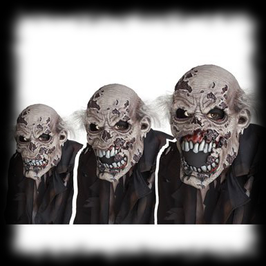 Ani-Motion Zombie Mask Moving Animated Halloween Costume Mask