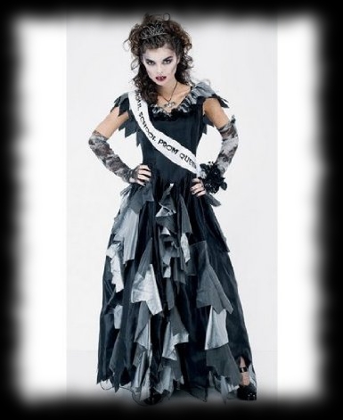 Party Ideas for Halloween Girls Prom Dress Zombie Costume