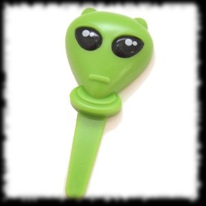 Green Alien Head Cupcake Topper Ideas