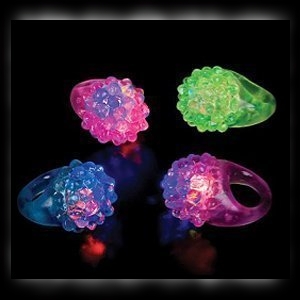 Light Up LED Rings for Halloween Party Guests