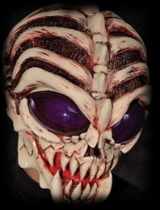 Skeleton Alien Mask Costume Idea