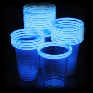 UFO Party Light Up Drink Halloween Glasses