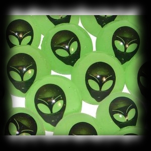 Alien Bouncy Balls Glow In The Dark For Sale