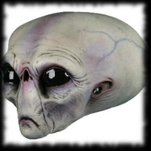 Gray Alien Mask Grey Halloween Costume