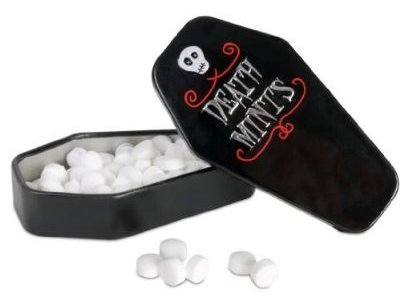 Halloween Time Coffin Death Mints and Tin