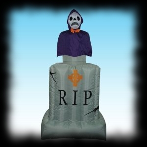 Yard Halloween Decorations Airblown Inflatable Tombstone For Sale