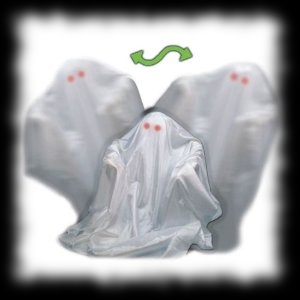 Animated Floating Graveyard Ghost for Halloween Party Ideas