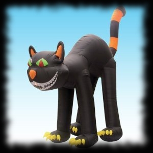 Huge 20 Foot Animated Cat Halloween Yard Decoration