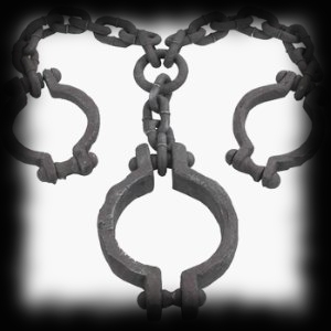 Haunted House Prop Fake Iron Shackles For Sale