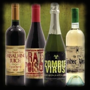 Large Bottle Stickers Wine Bottle Labels For Halloween Parties