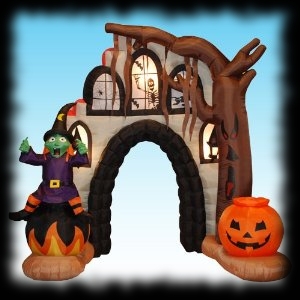 Halloween Yard Decoration Airblown Inflatable Spooky Entrance