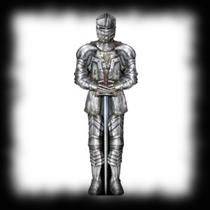 Suit Of Armor Wall Cutout for Haunted House Halloween Ideas