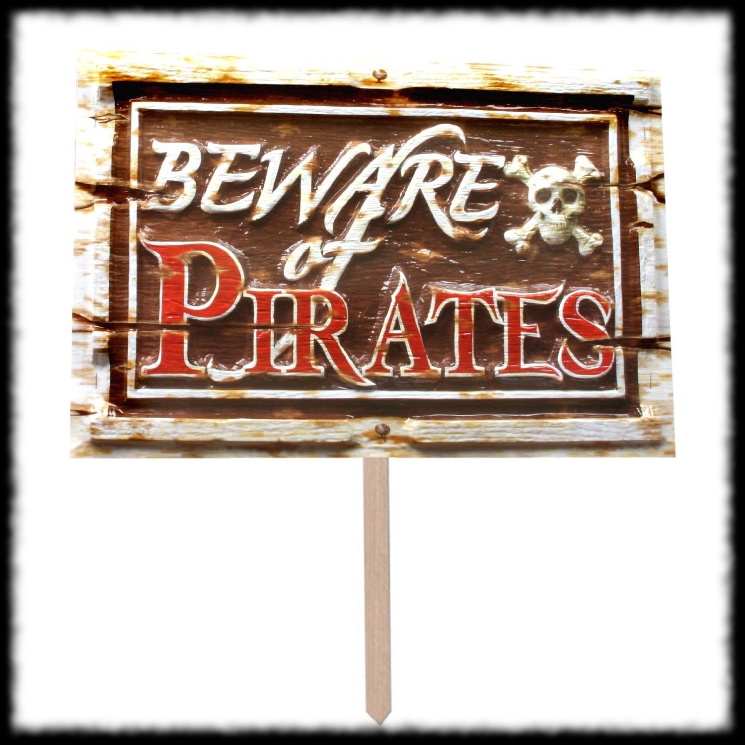 Pirate Halloween Sign Beware Of Pirates