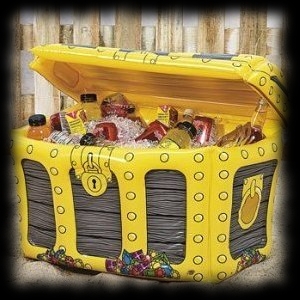 Pirate Treasure Chest Cooler Inflatable Decoration