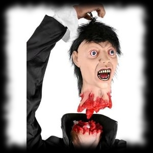 Halloween Party Vampire Decoration Idea Animated Life Sized Severed Head