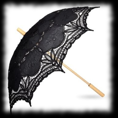 Vampire Costume Accessory Lace Sun Umbrella
