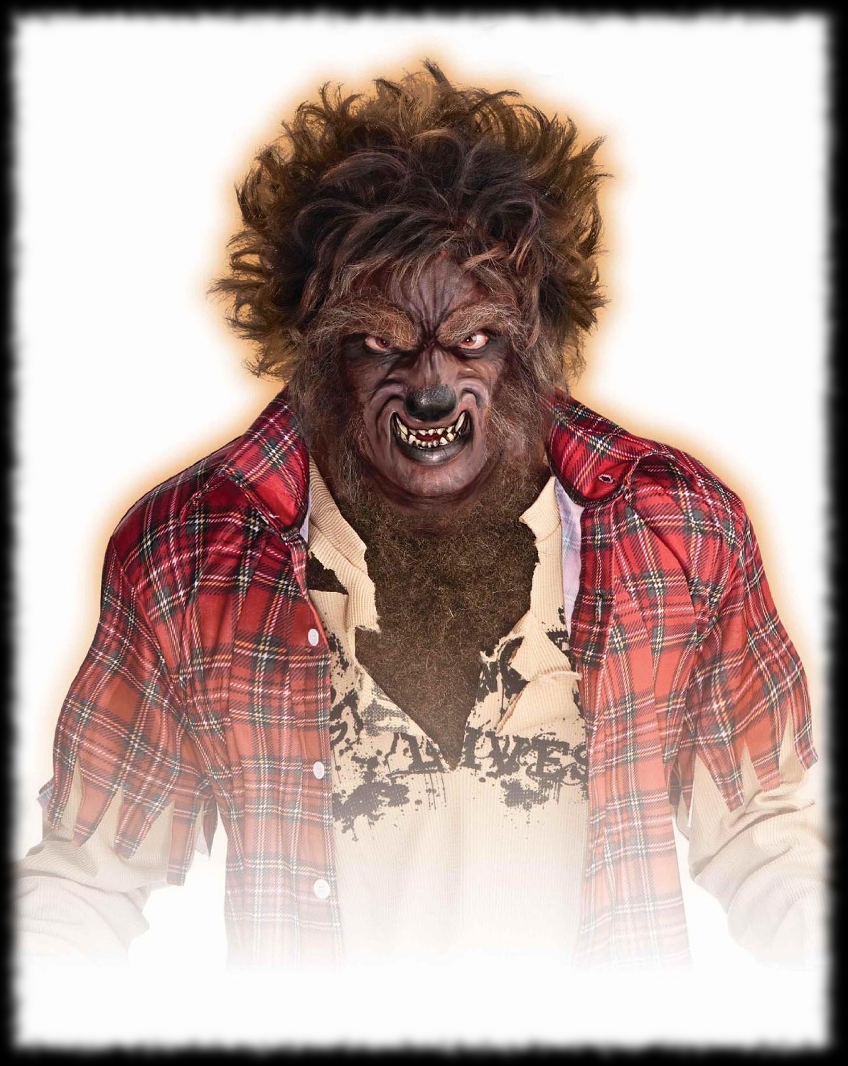 Instant Werewolf Wig Custome Makeup Halloween Costume Kit