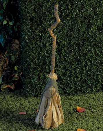 Animated Witches Broom Halloween Costume Accessory Idea