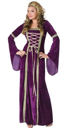 Renaisance Purple Gown Witch Costume Idea