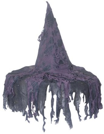 Tattered Witches Hat Deluxe Halloween Costume Accessory
