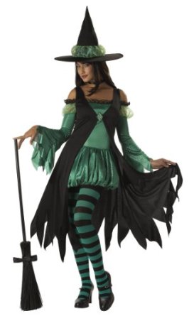 Green Witches Costume Idea For Halloween