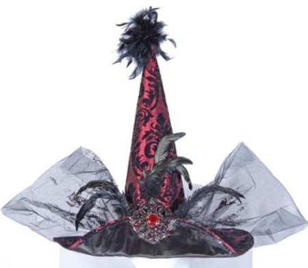 Lady's Pink Halloween Witches Hat Costume Idea